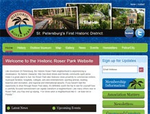 Tablet Screenshot of historicroserpark.org